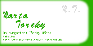 marta toreky business card